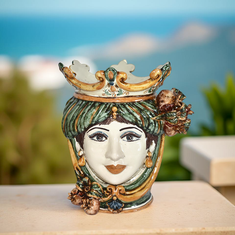 Testa h 25 melograni verde/arancio femmina