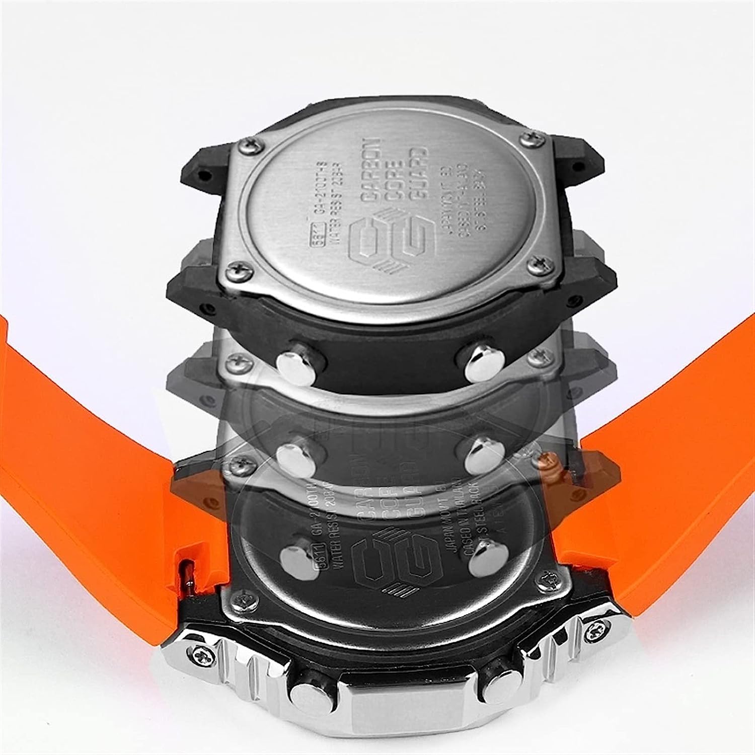 Cinturini + Copri Cassa IRON in acciaio per Casio Gshock 2100