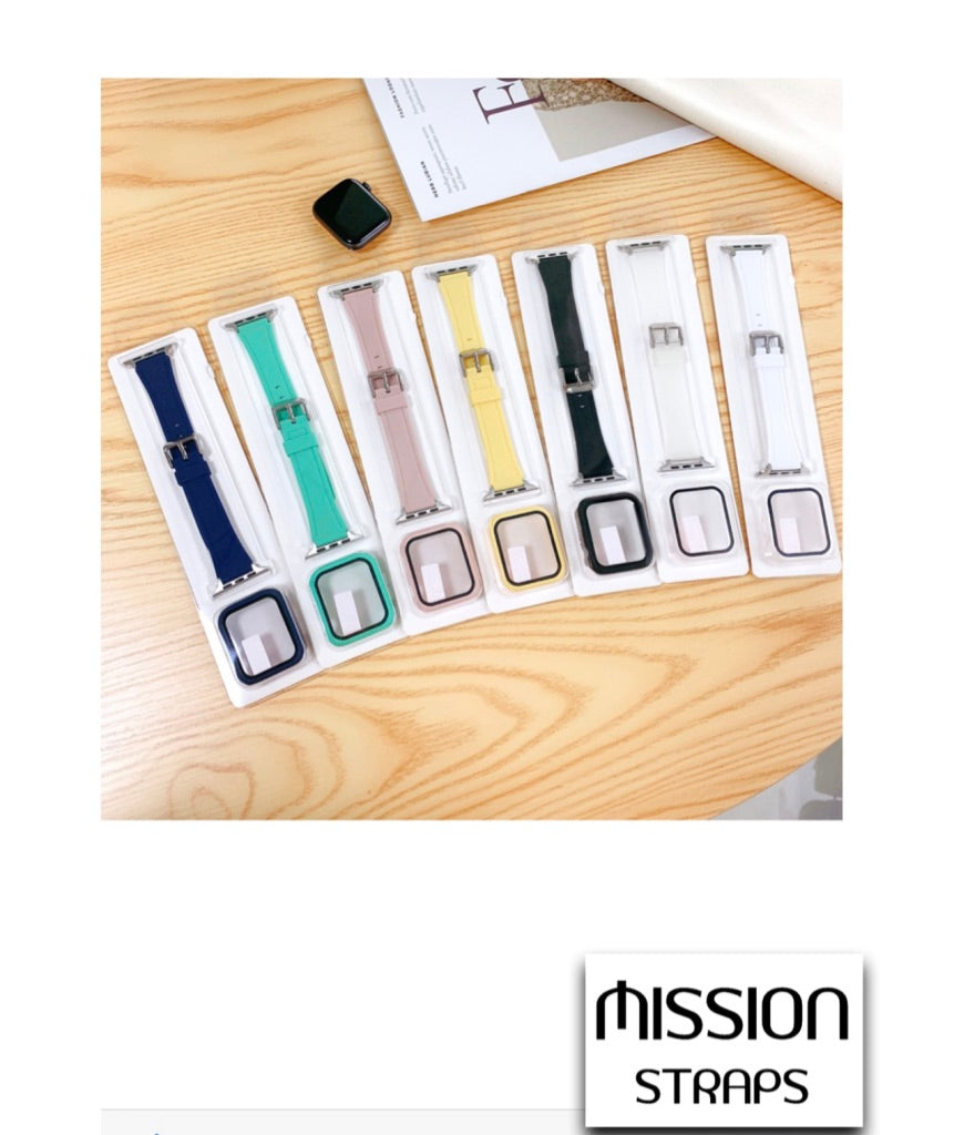 Cinturini + Copri Cassa di SILICONE per Apple Watch