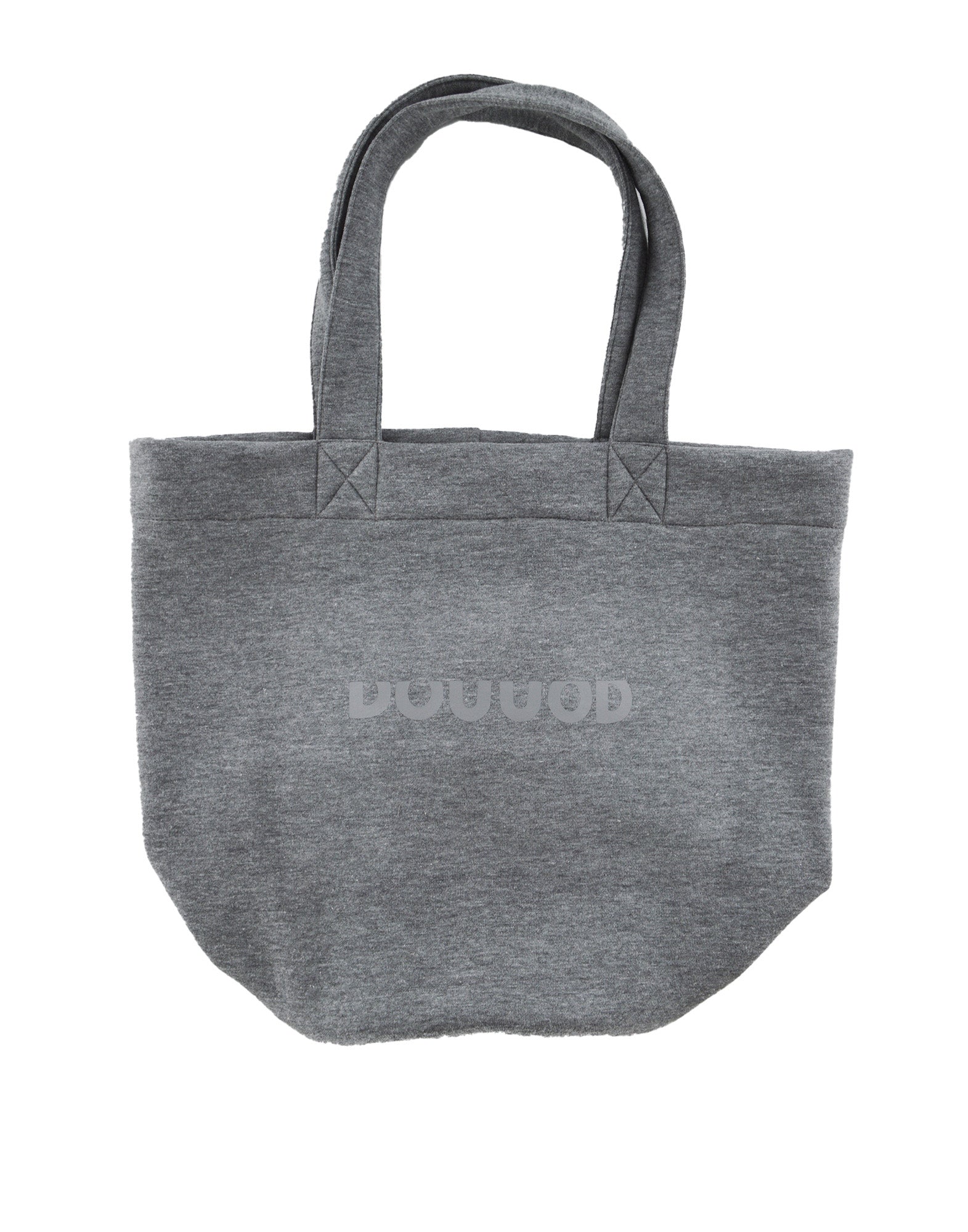 DOUUOD Borsa Shopping a Secchiello in Felpa Grigio Melange