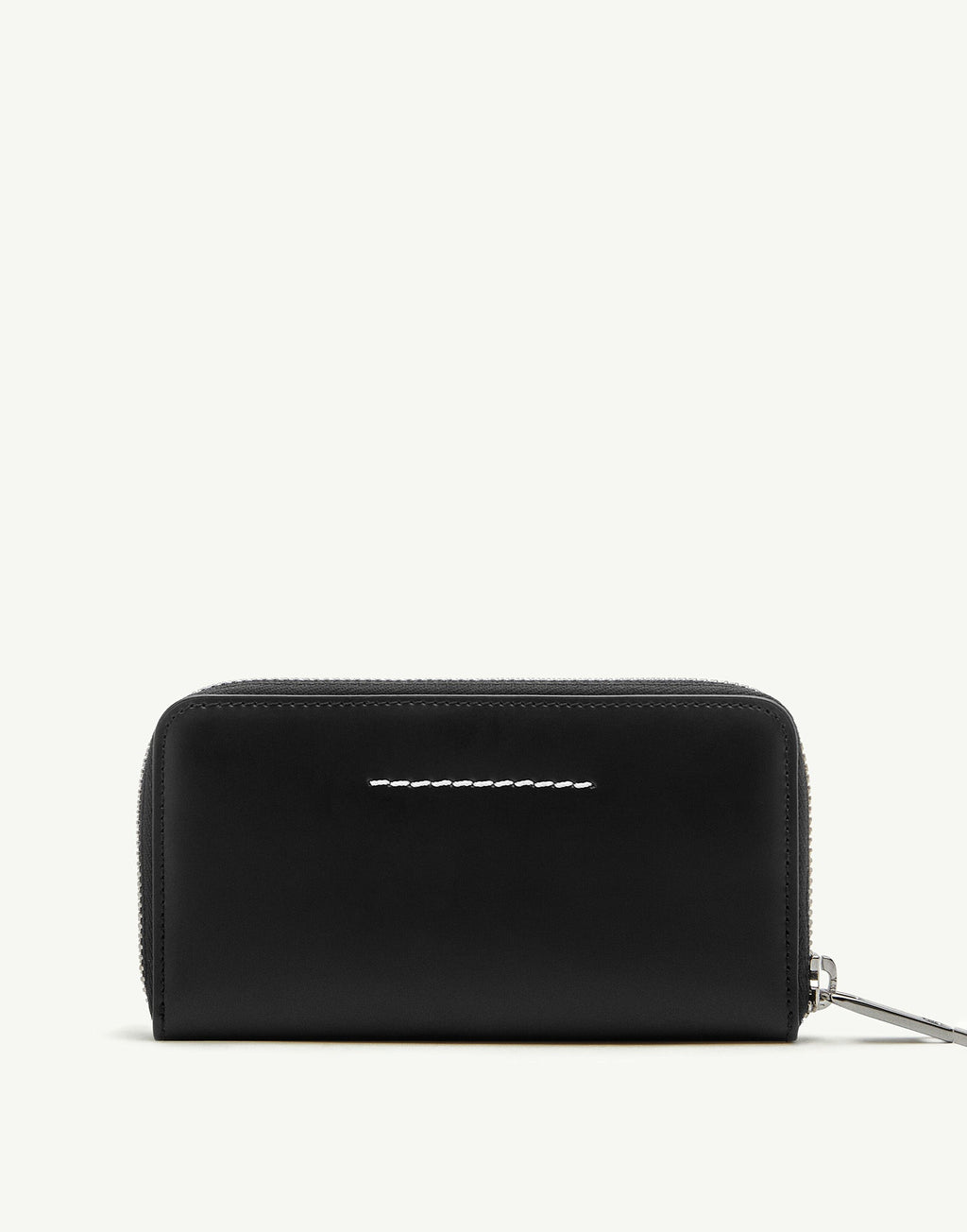 MM6 MAISON MARGIELA Portafoglio Numeric con Zip in Pelle Black