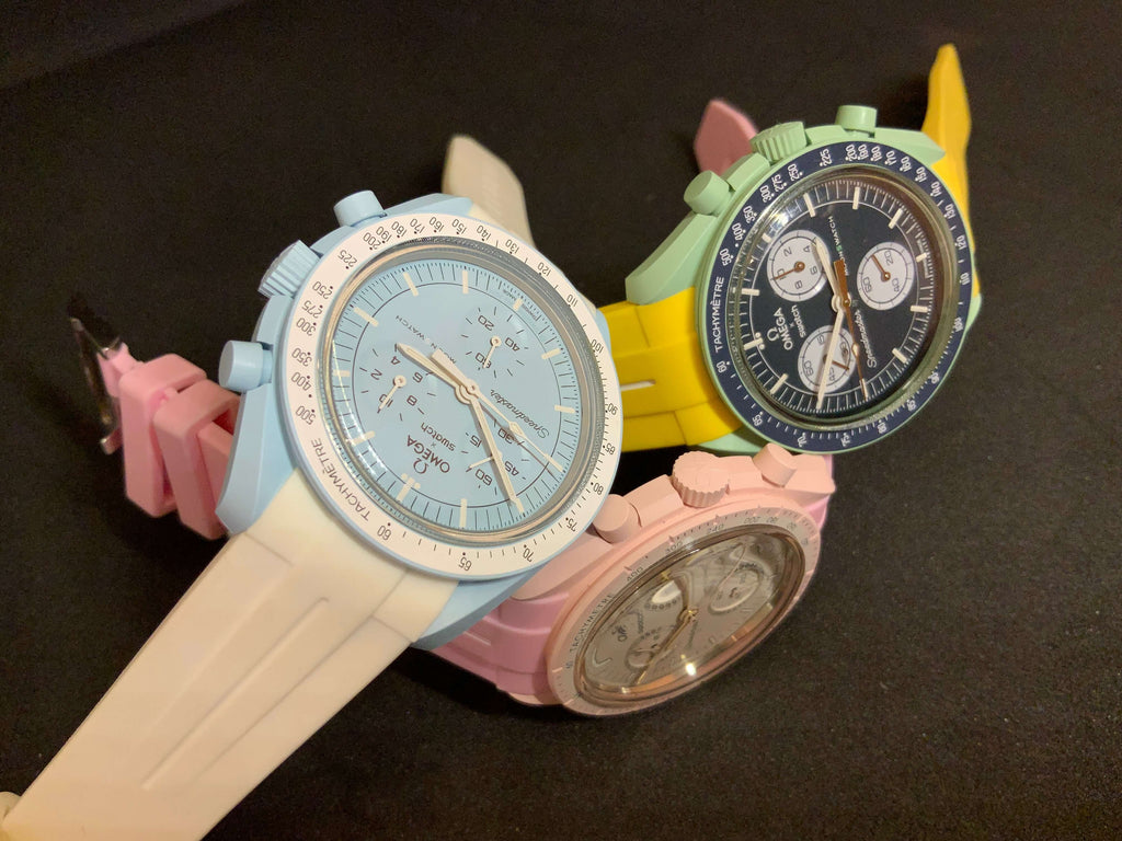 Cinturini silicone LUXY per OmegaxSwatch