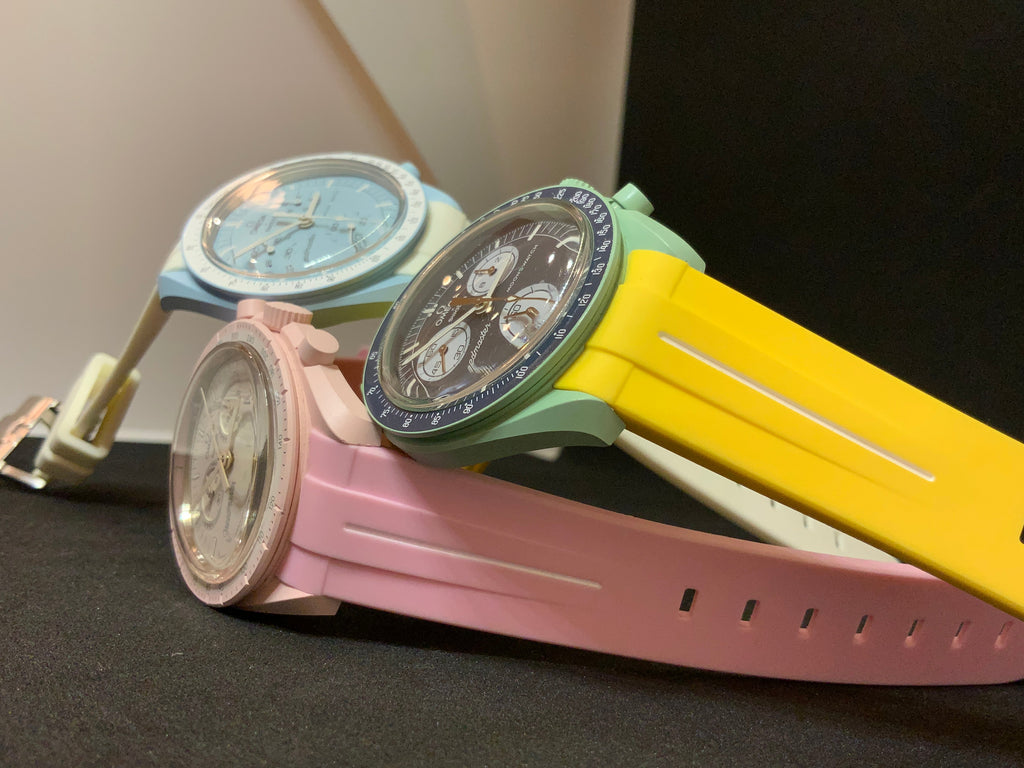 Cinturini silicone LUXY per OmegaxSwatch