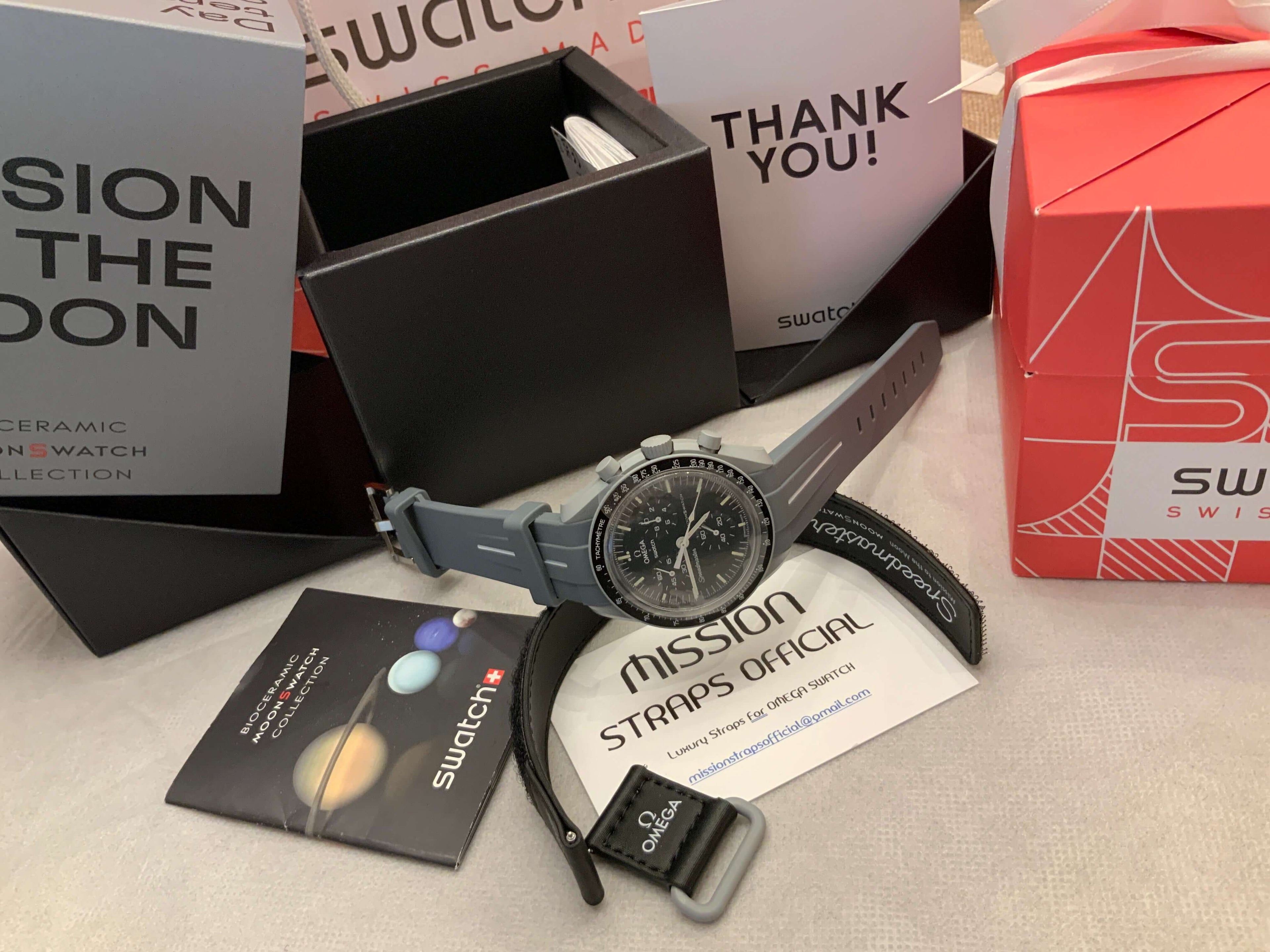 Cinturini silicone LUXY per OmegaxSwatch