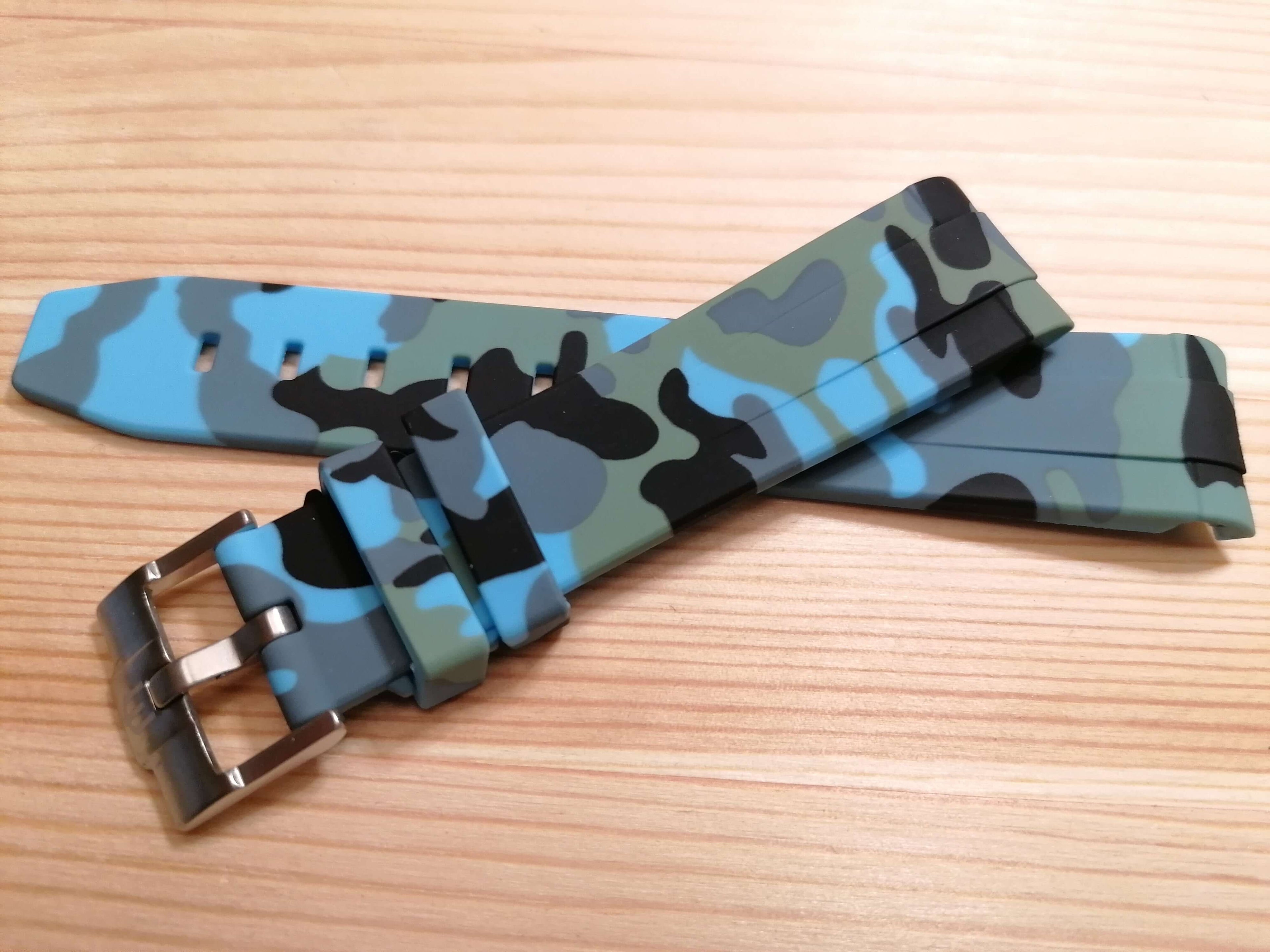 Cinturini silicone avvolgenti CAMOUFLAGE per Omega X Swatch