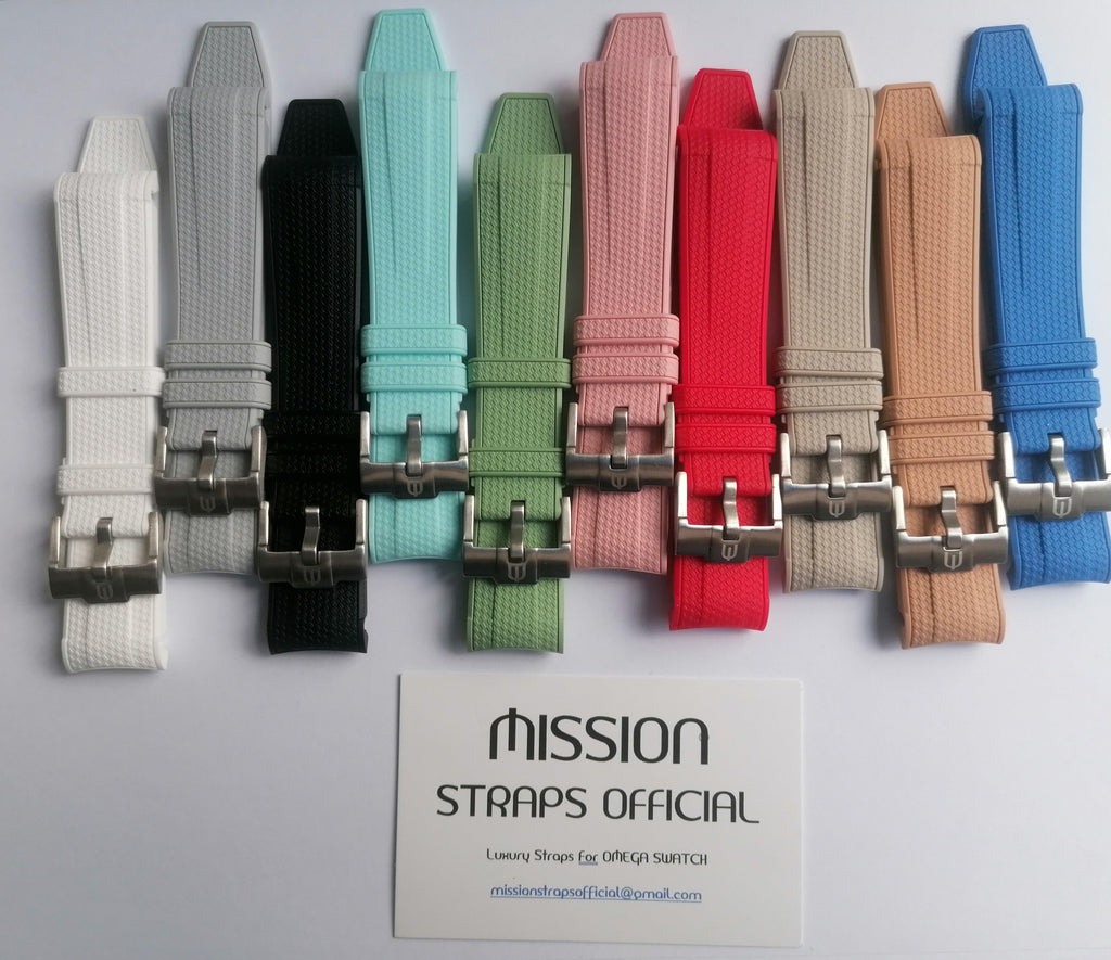 Cinturini silicone LUXY per OmegaxSwatch