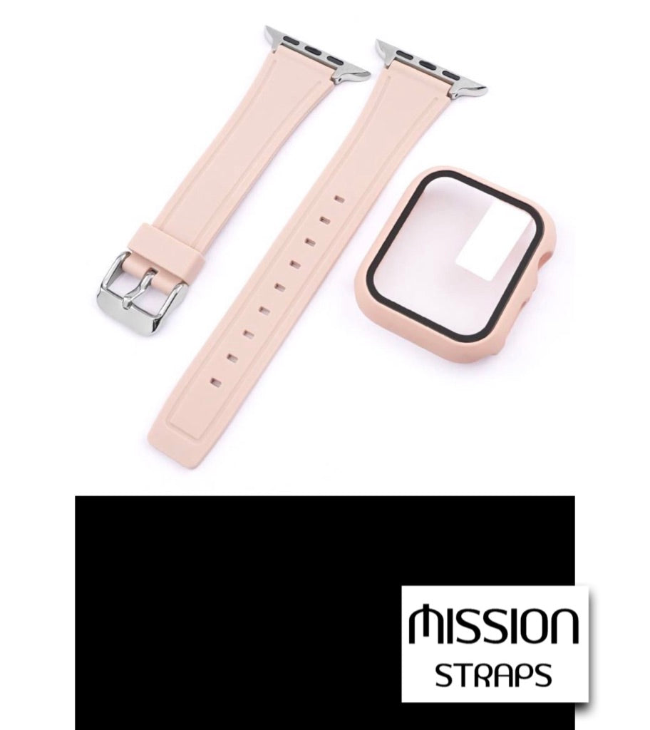 Cinturini + Copri Cassa di SILICONE per Apple Watch