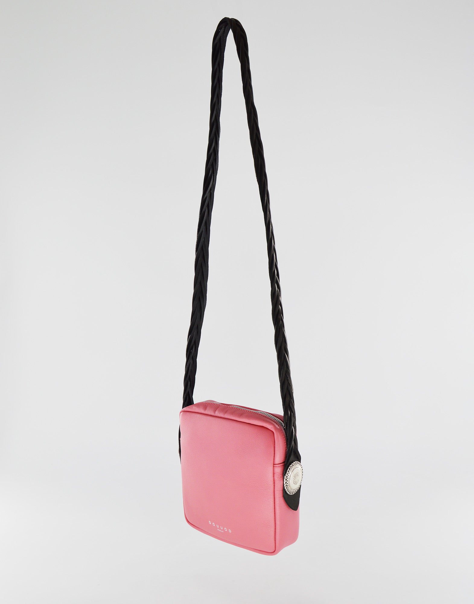 DOUUOD Mattoncino in Pelle con Tracolla Intrecciata