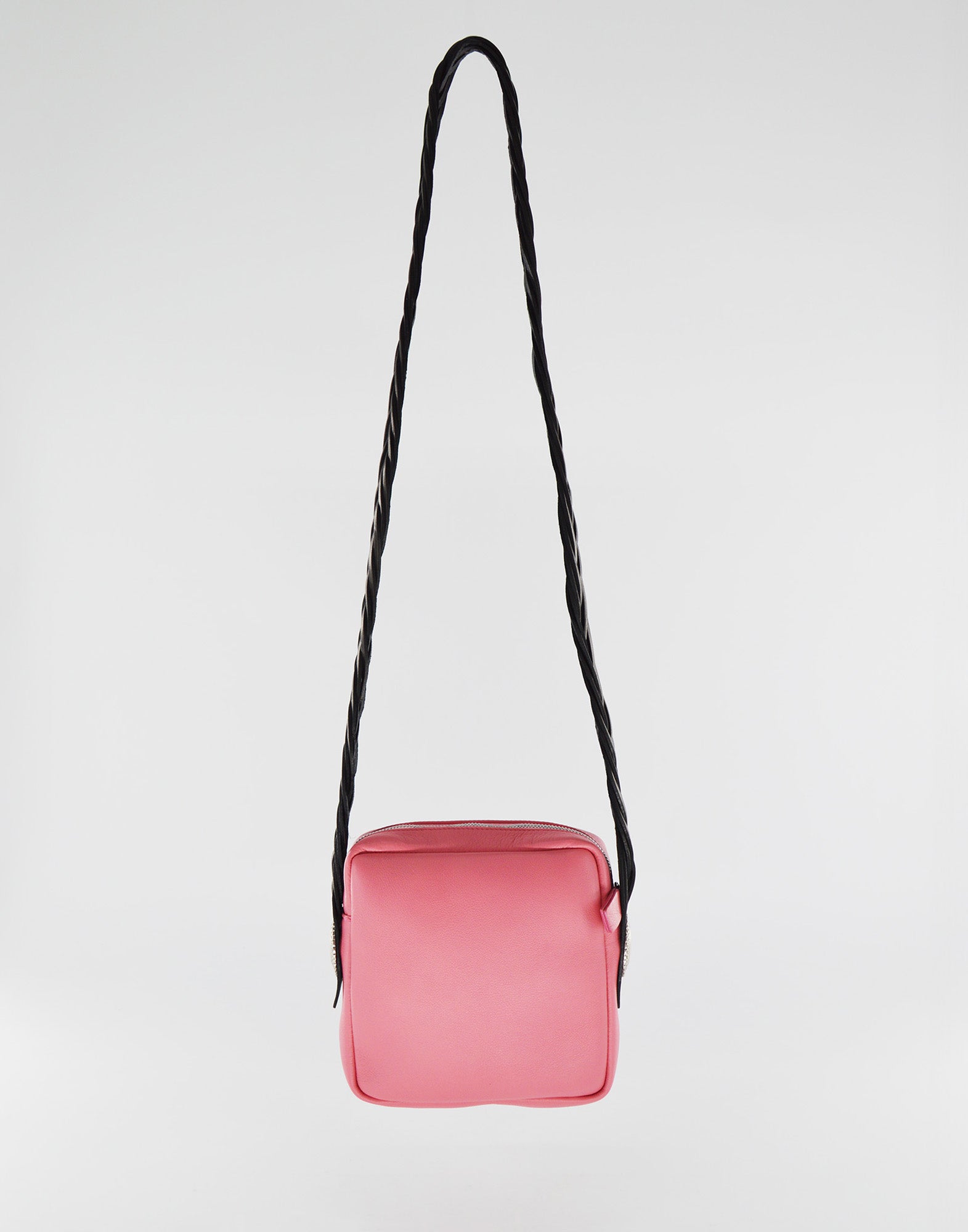 DOUUOD Mattoncino in Pelle con Tracolla Intrecciata