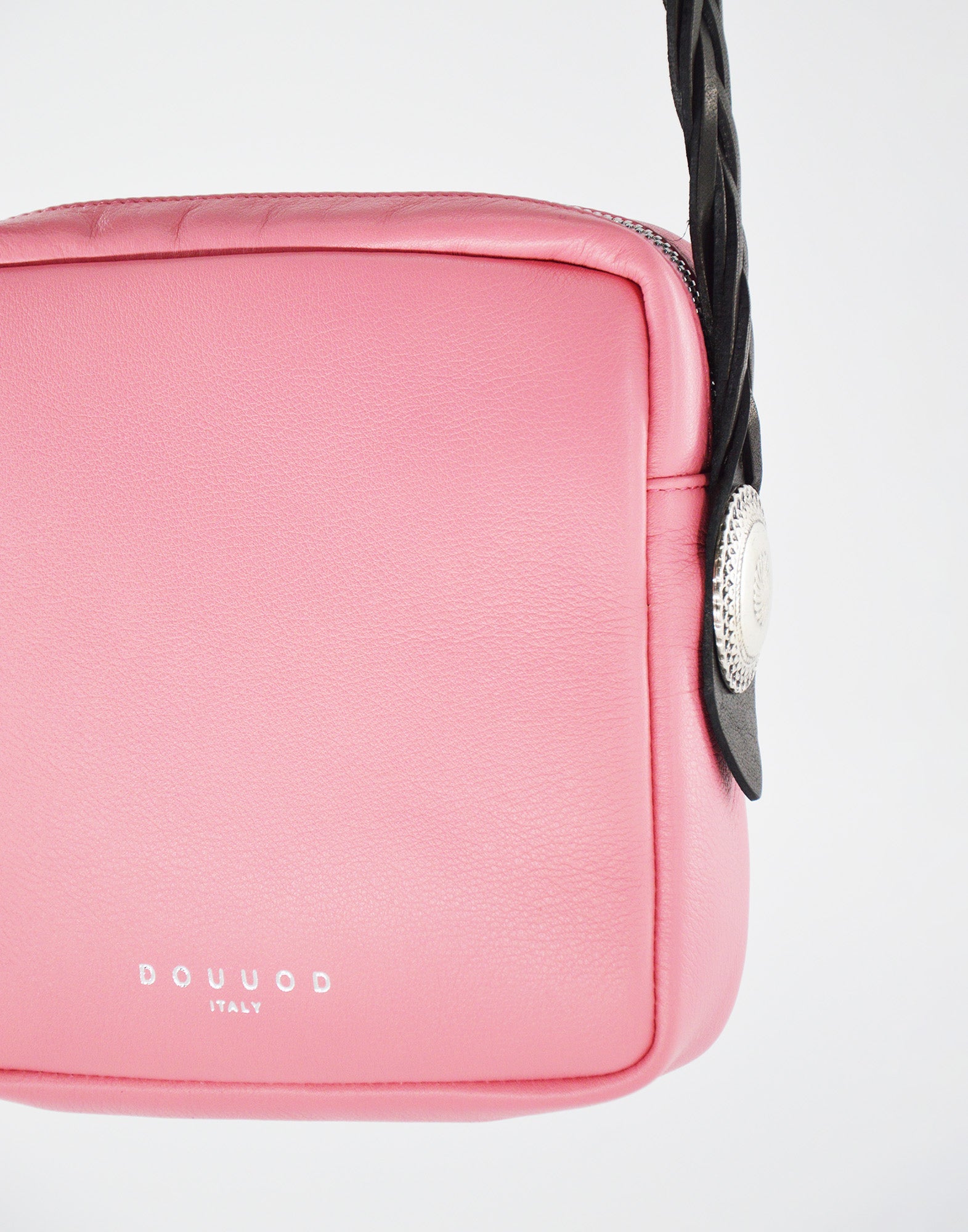 DOUUOD Mattoncino in Pelle con Tracolla Intrecciata