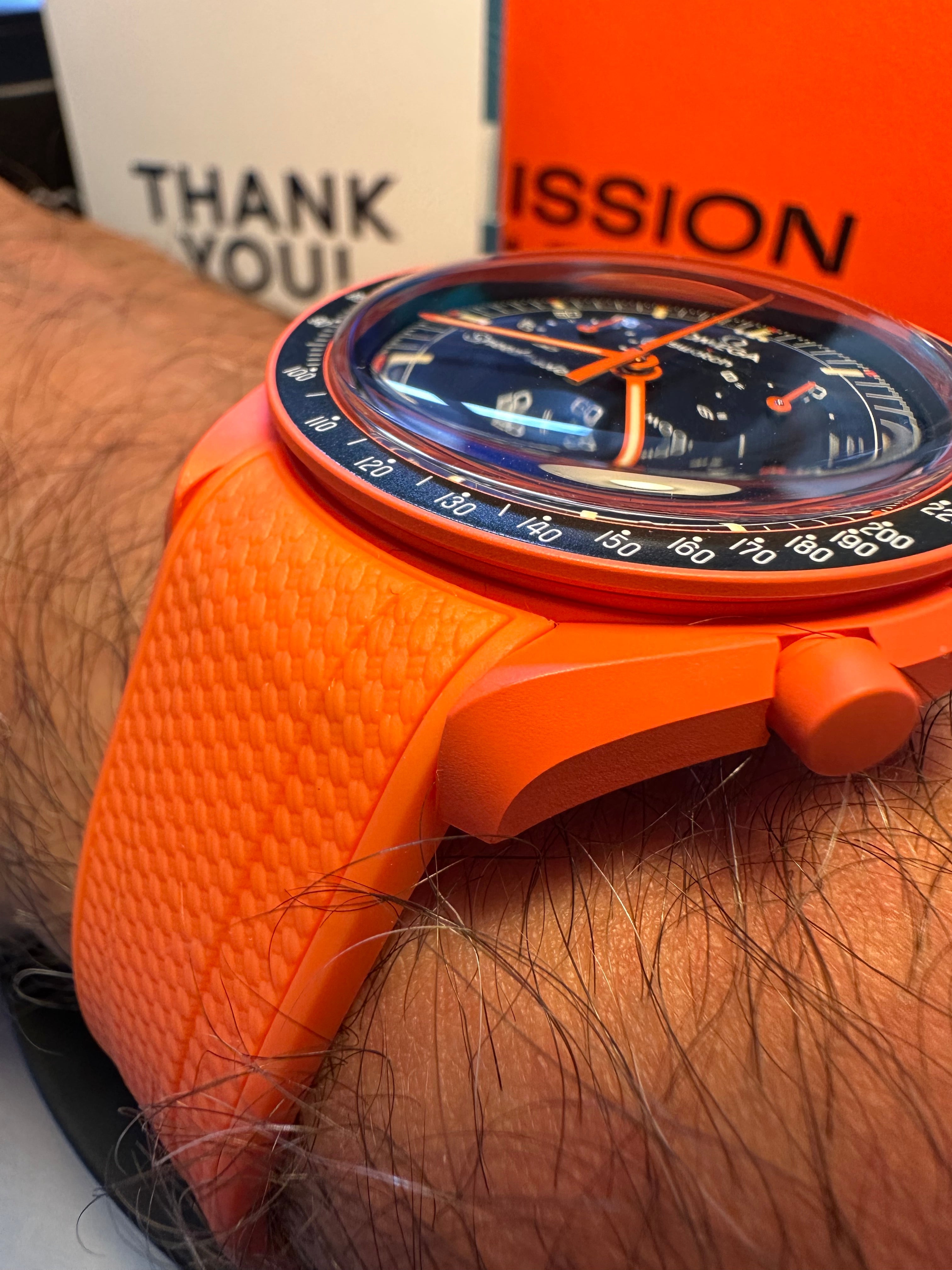 Cinturini silicone avvolgenti CARBON da 20mm per Omega x Swatch