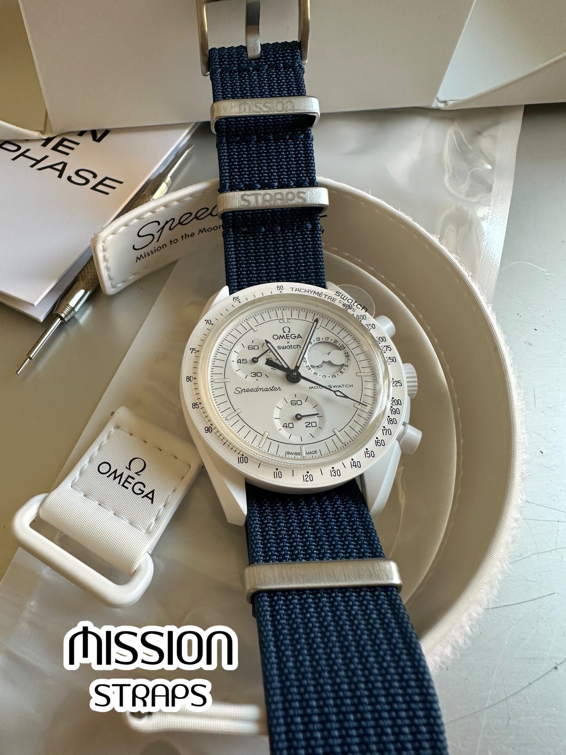 Cinturini NYLON (tipo NATO) per OmegaxSwatch