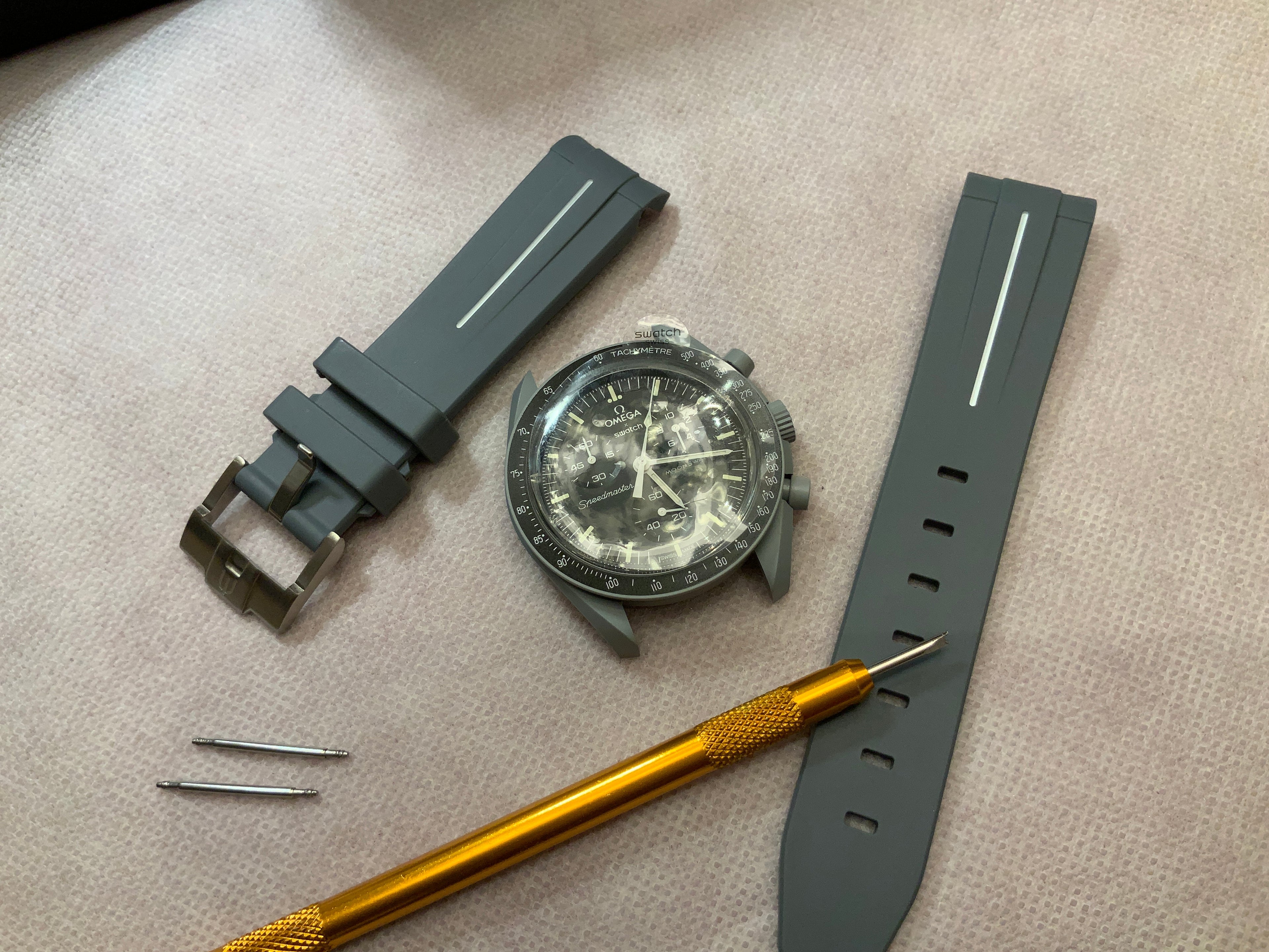 Cinturini silicone LUXY per OmegaxSwatch