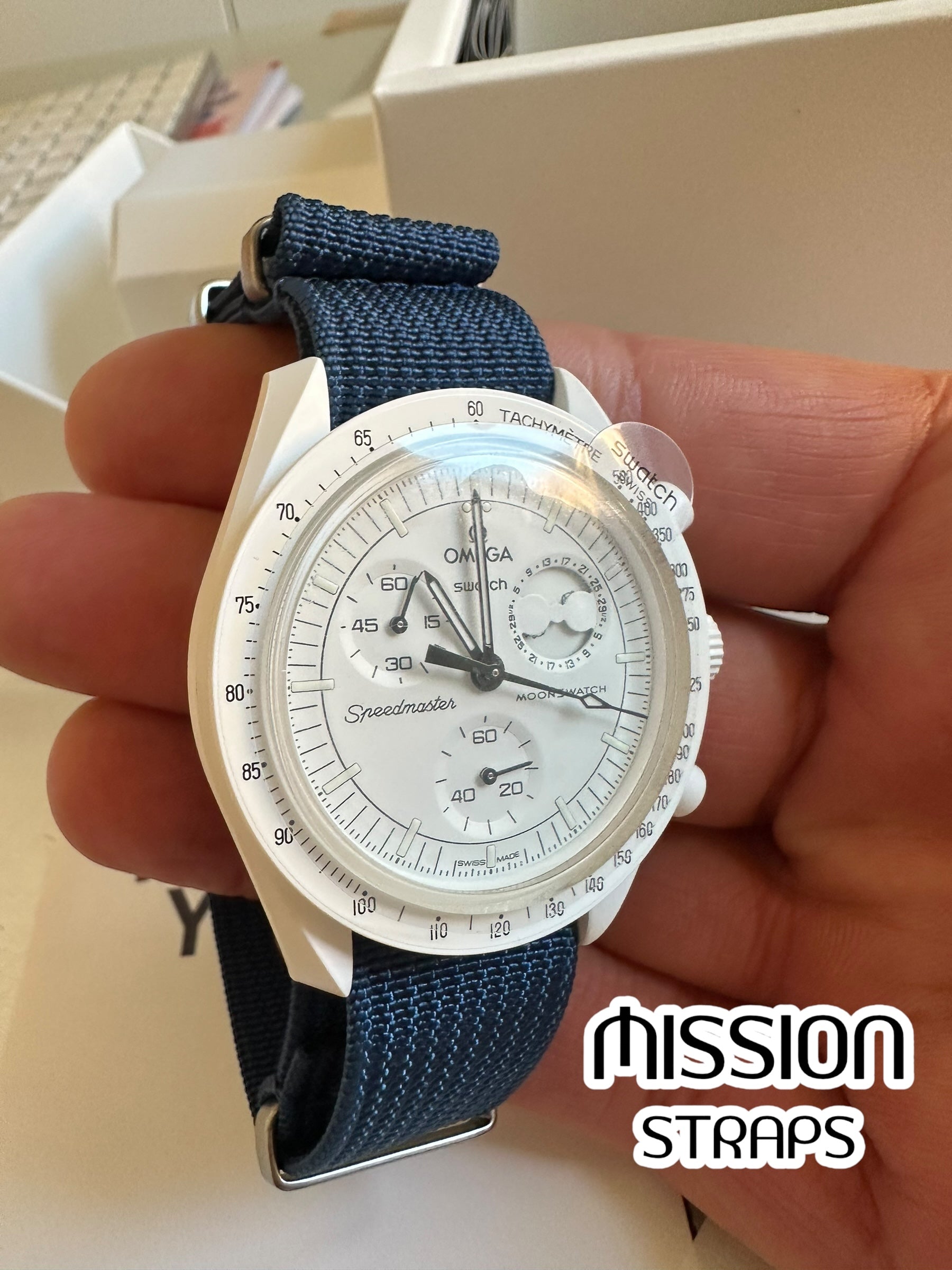 Cinturini NYLON (tipo NATO) per OmegaxSwatch