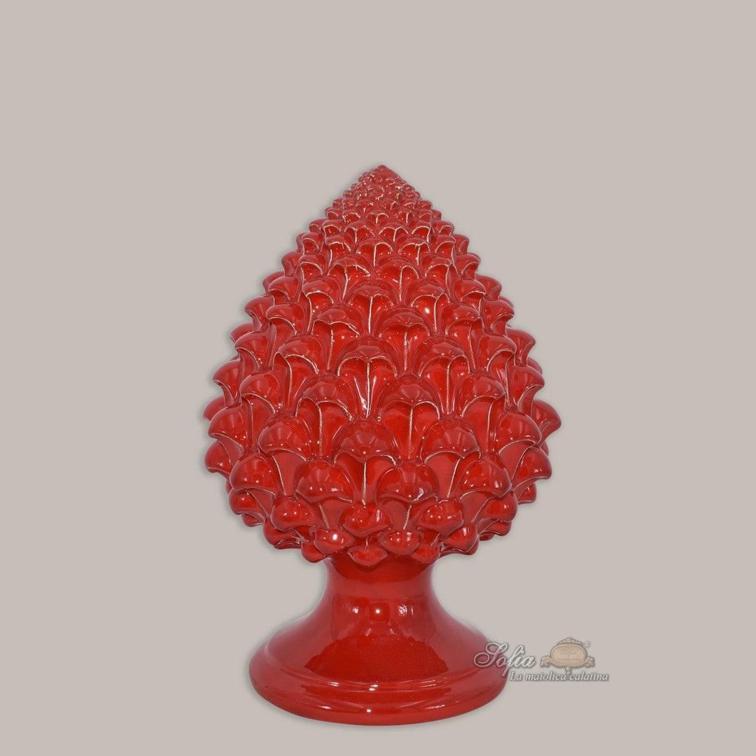 Pigna semilavorata altezza 15/35 Rosso Fuoco